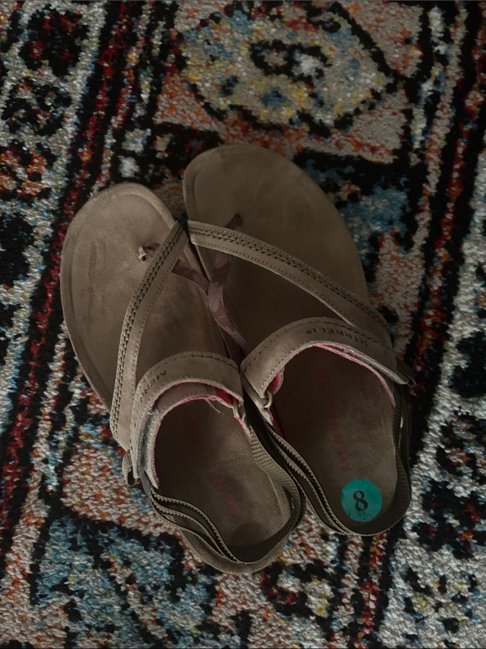 Merrell Women's Tan Suede Adjustable Strap Sandals